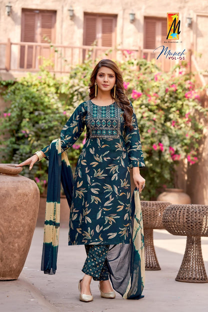 Munch Vol 5 Master Capsule Readymade Pant Style Suits Exporter Ahmedabad