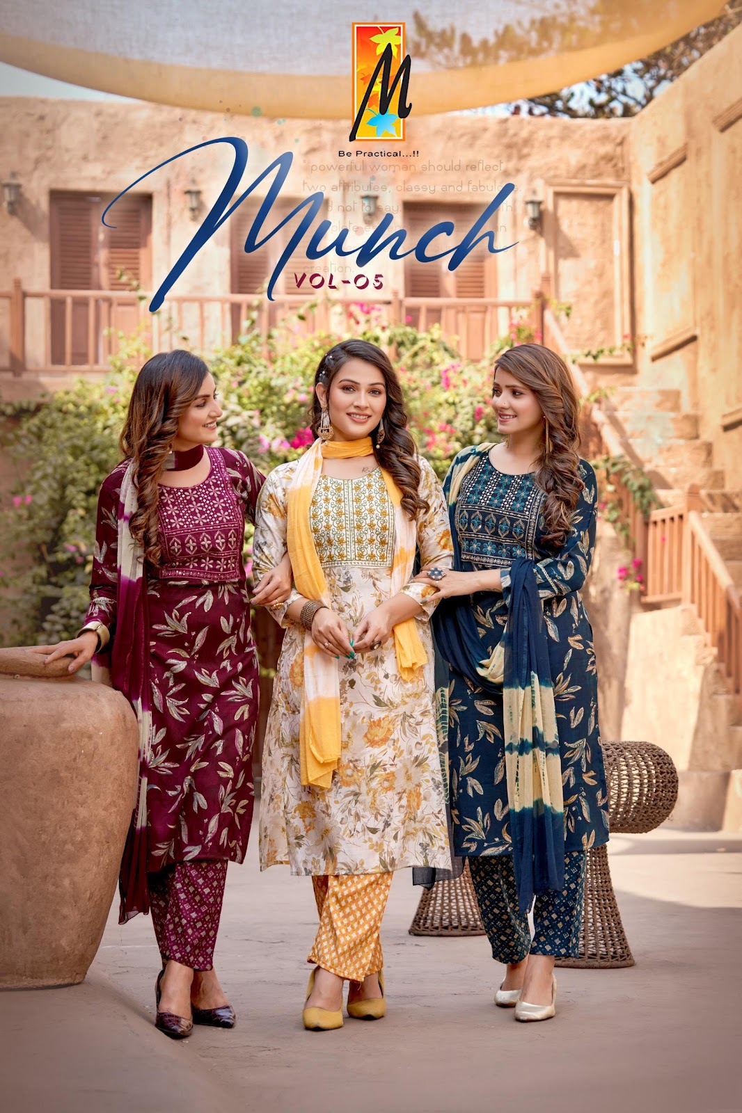 Munch Vol 5 Master Capsule Readymade Pant Style Suits Exporter Ahmedabad