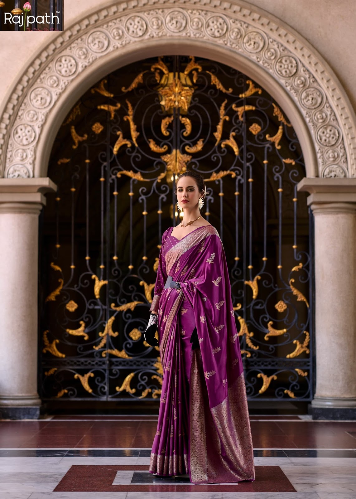 Mungha Silk Rajpath Sarees Manufacturer Ahmedabad