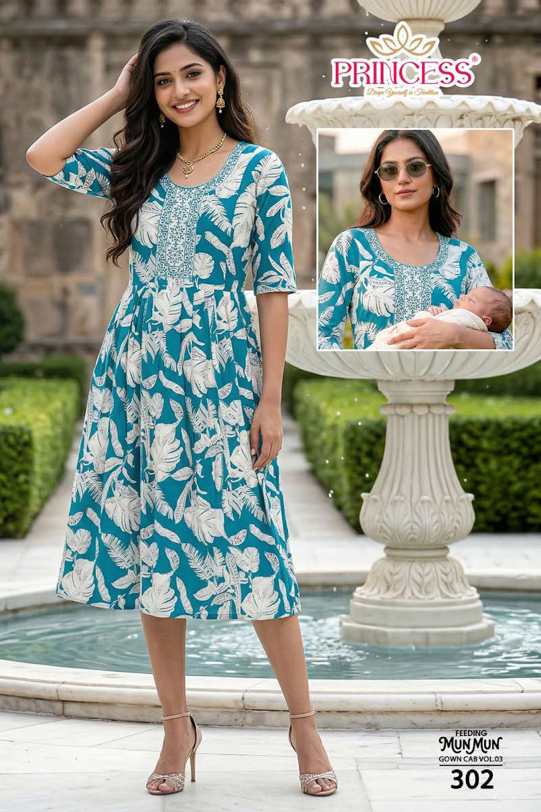Munmun Princess Creation Heavy Rayon Feeding Kurtis Exporter