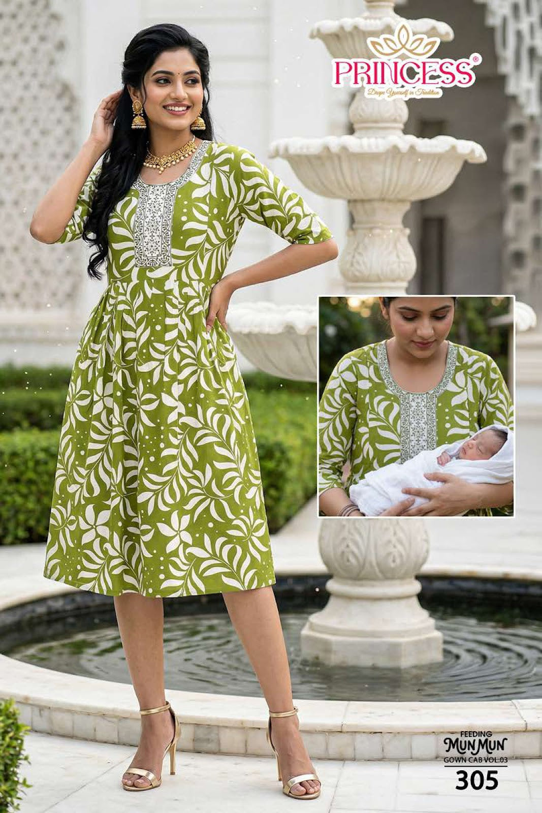 Munmun Princess Creation Heavy Rayon Feeding Kurtis Exporter