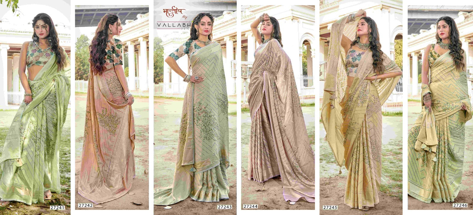 Munnar Vallabhi Prints Brasso Sarees Manufacturer Gujarat