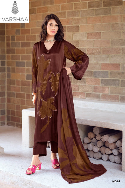 Muraad Varshaa Viscose Pashmina Suits Wholesale Price