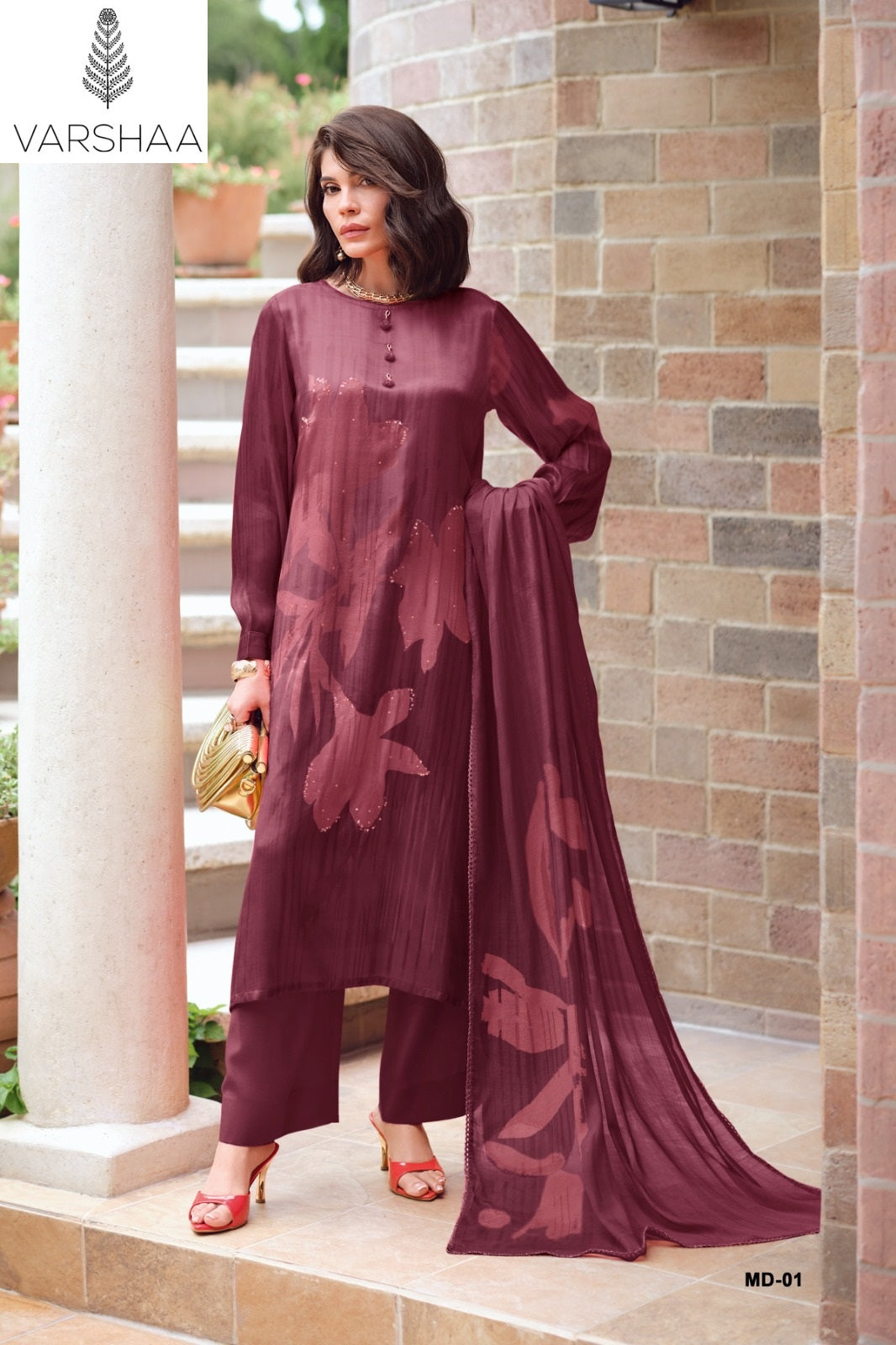 Muraad Varshaa Viscose Pashmina Suits Wholesale Price