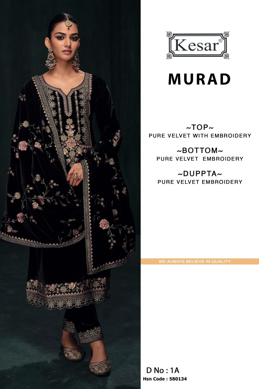 Murad Kesar Velvet Suits Exporter Gujarat