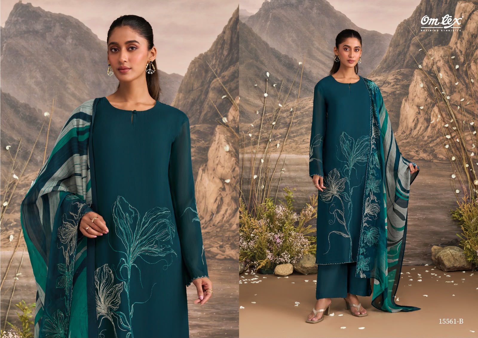 Murphy Omtex Organza Pant Style Suits Exporter Ahmedabad