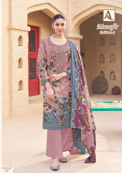 Musafir 2 Alok Cambric Cotton Karachi Salwar Suits Wholesaler
