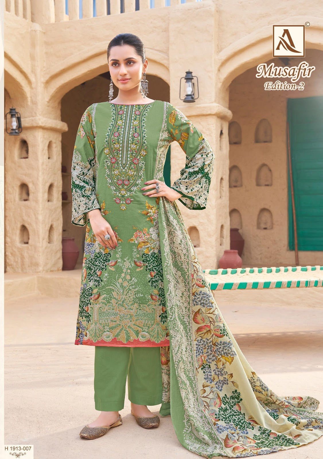 Musafir 2 Alok Cambric Cotton Karachi Salwar Suits Wholesaler