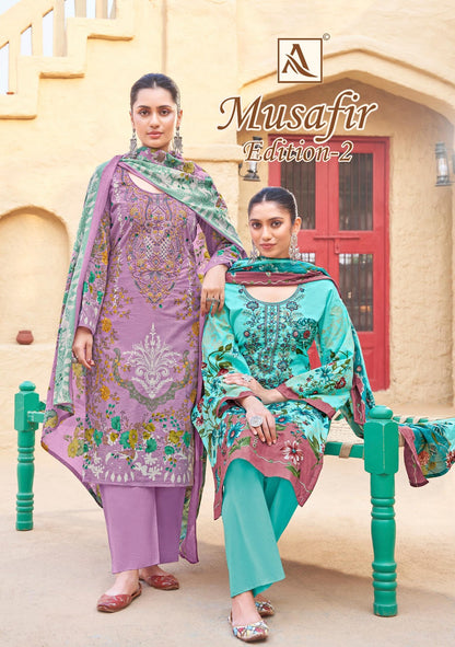 Musafir 2 Alok Cambric Cotton Karachi Salwar Suits Wholesaler