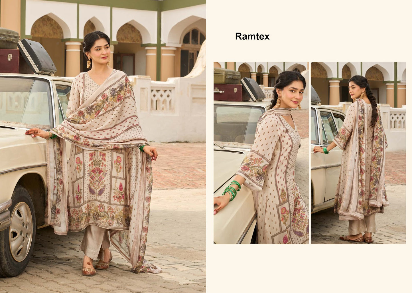 Musafir Ramtex Georgette Pant Style Suits Exporter