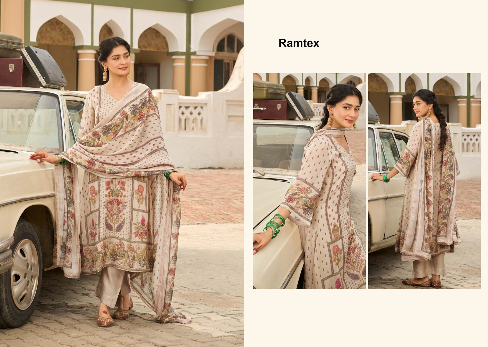 Musafir Ramtex Georgette Pant Style Suits Exporter