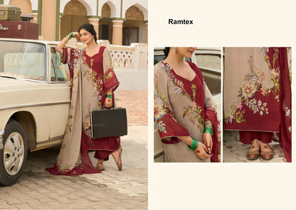 Musafir Ramtex Georgette Pant Style Suits Exporter
