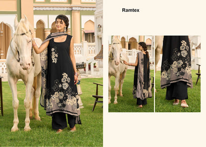 Musafir Ramtex Georgette Pant Style Suits Exporter
