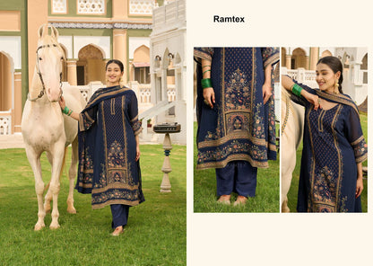 Musafir Ramtex Georgette Pant Style Suits Exporter