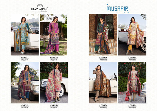 Musafir Riaz Art Cambric Karachi Salwar Suits