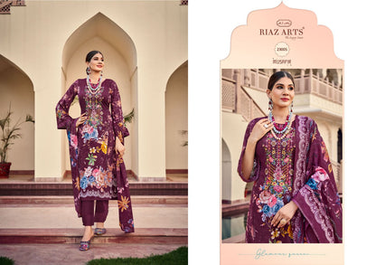 Musafir Vol 15 Riaz Art Lawn Karachi Salwar Suits Supplier India