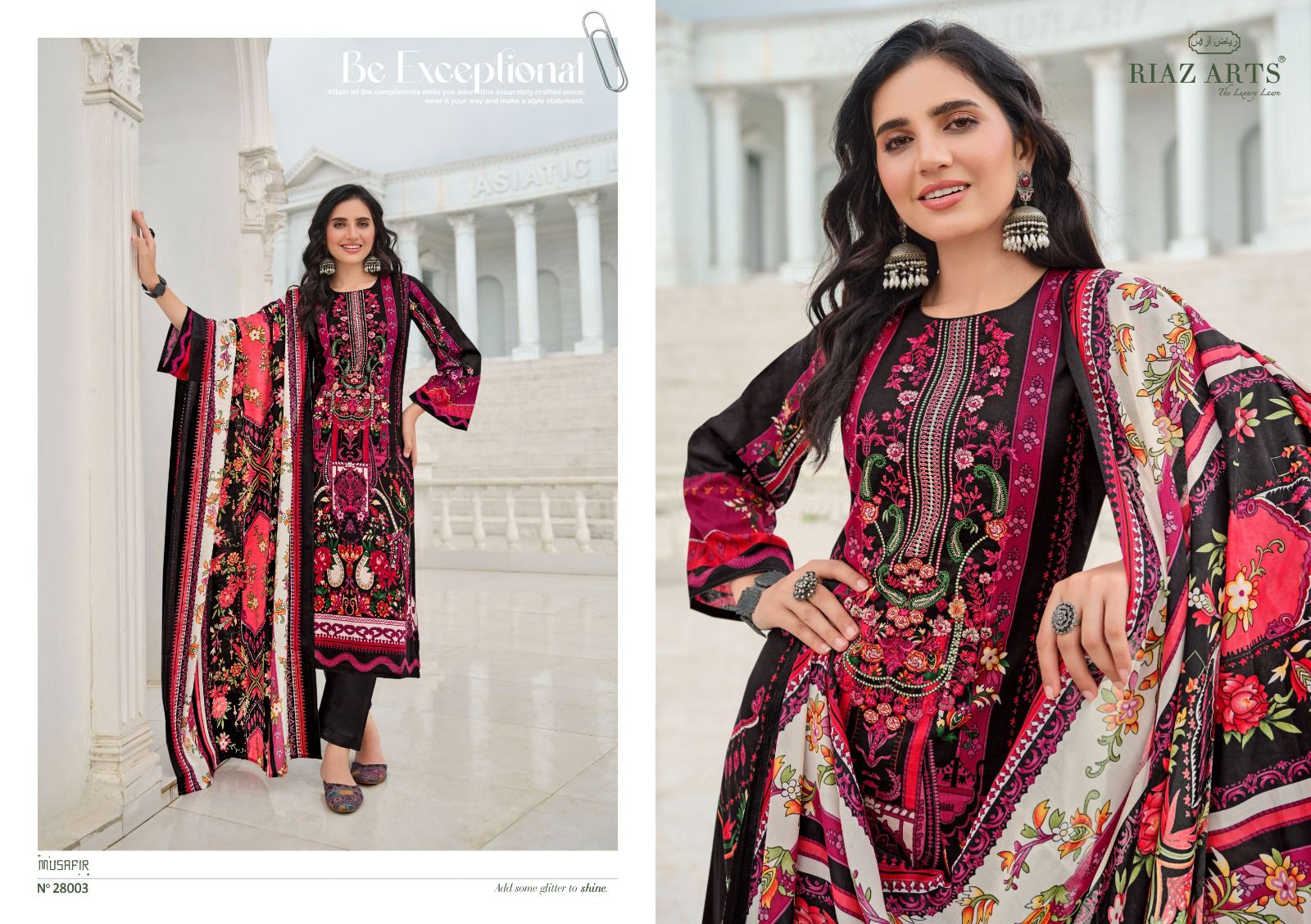 Musafir Vol 16 Riaz Art Lawn Karachi Salwar Suits Wholesale