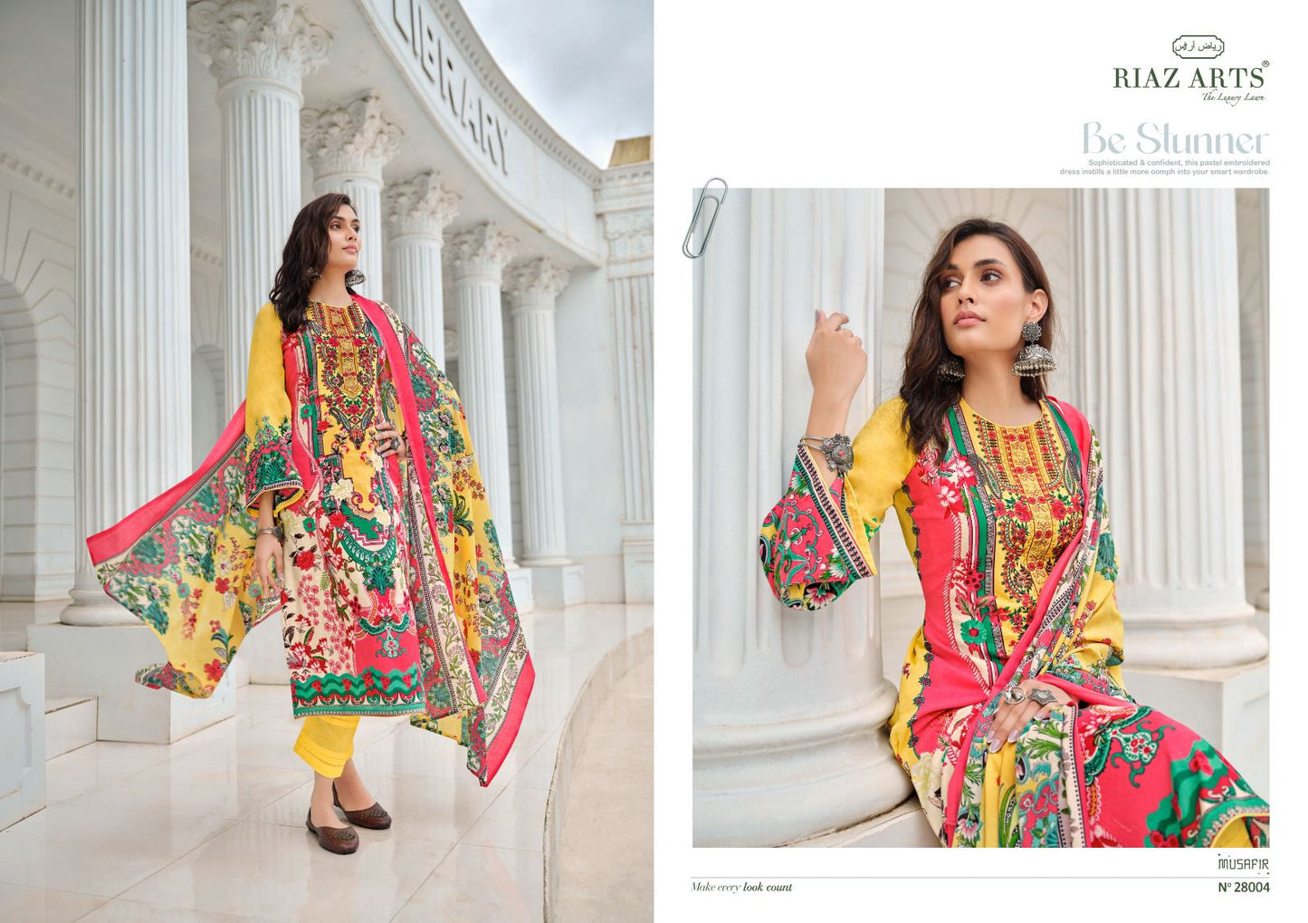 Musafir Vol 16 Riaz Art Lawn Karachi Salwar Suits Wholesale