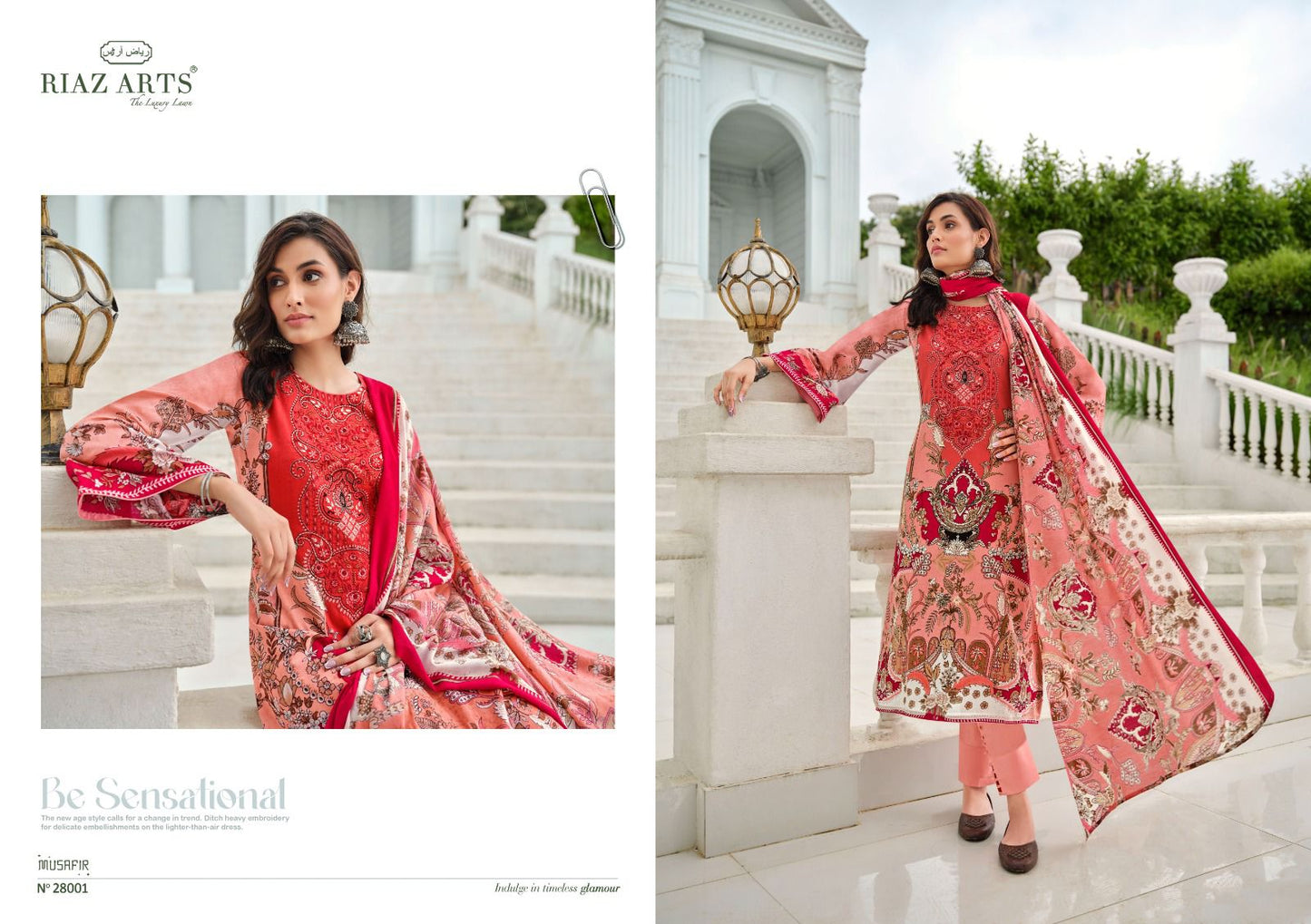 Musafir Vol 16 Riaz Art Lawn Karachi Salwar Suits Wholesale