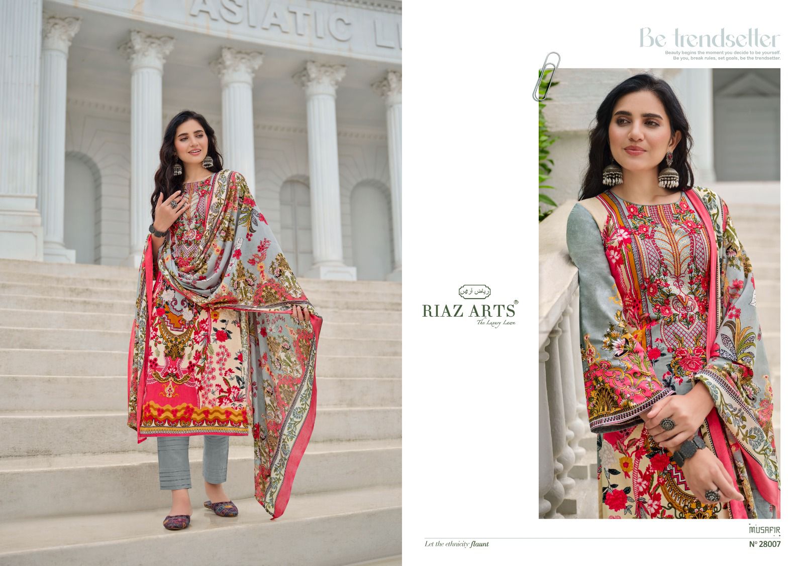 Musafir Vol 16 Riaz Art Lawn Karachi Salwar Suits Wholesale
