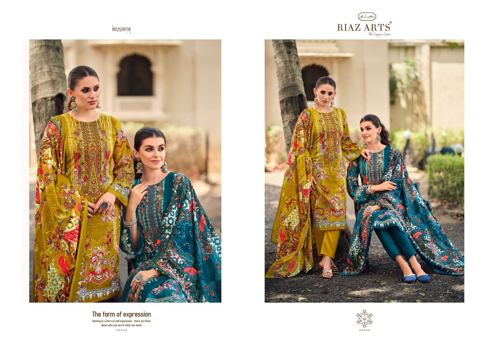 Musafir Vol 19 Riaz Art Lawn Karachi Salwar Suits Wholesale Price
