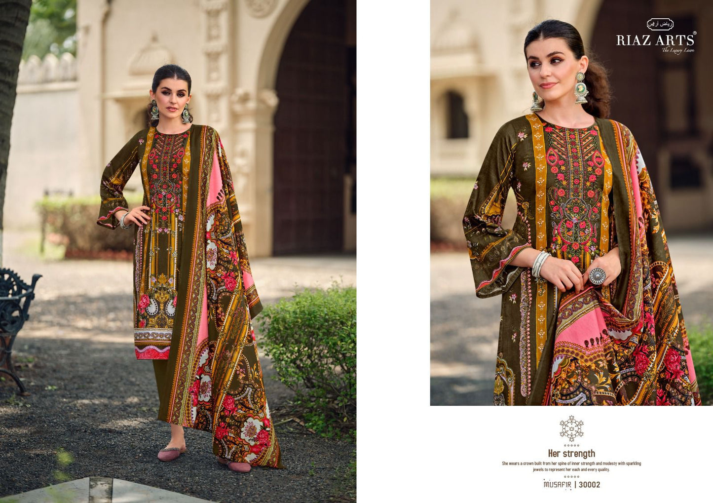 Musafir Vol 19 Riaz Art Lawn Karachi Salwar Suits Wholesale Price