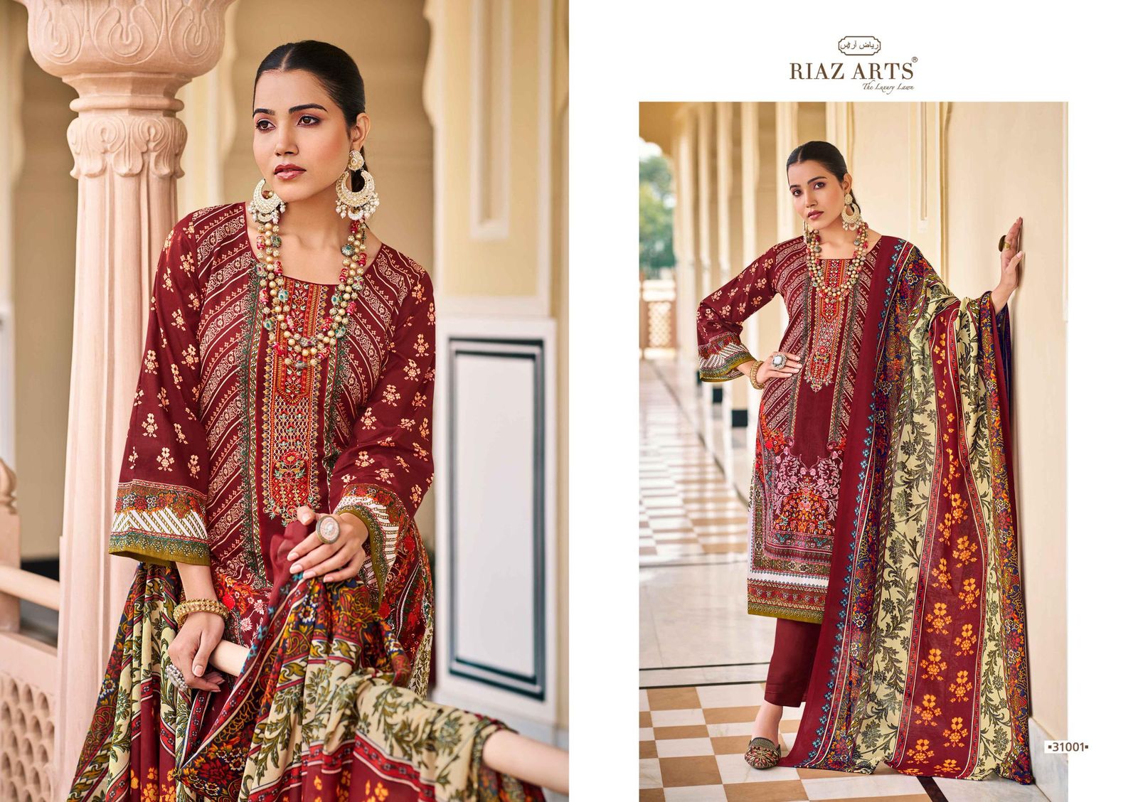 Musafir Vol 20 Riaz Art Lawn Karachi Salwar Suits Wholesale Price