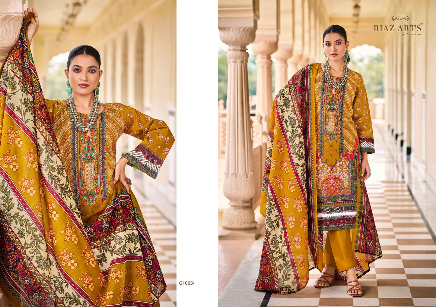 Musafir Vol 20 Riaz Art Lawn Karachi Salwar Suits Wholesale Price