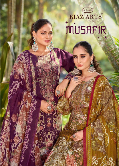 Musafir Vol 24 Riaz Art Lawn Karachi Salwar Suits Wholesale Price