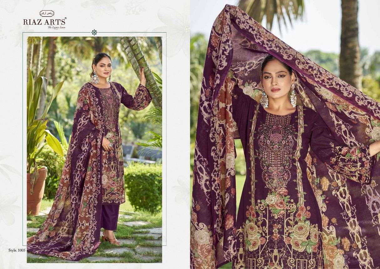Musafir Vol 24 Riaz Art Lawn Karachi Salwar Suits Wholesale Price