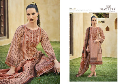 Musafir Vol 25 Riaz Art Lawn Karachi Salwar Suits Supplier Ahmedabad