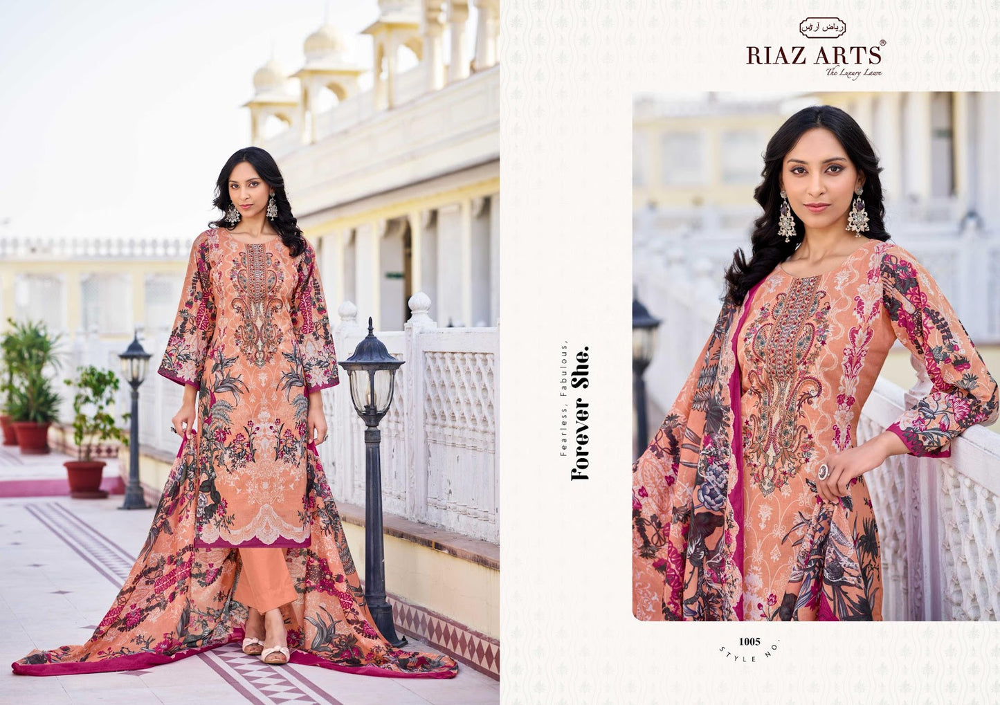 Musafir Vol 26 Riaz Art Pure Lawn Karachi Salwar Suits Exporter Ahmedabad
