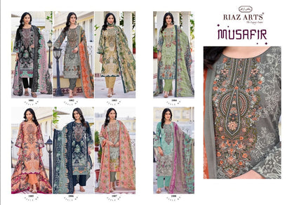 Musafir Vol 26 Riaz Art Pure Lawn Karachi Salwar Suits Exporter Ahmedabad