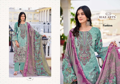 Musafir Vol 26 Riaz Art Pure Lawn Karachi Salwar Suits Exporter Ahmedabad