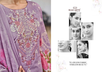 Musafir Vol 27 Riaz Art Pure Cotton Karachi Salwar Suits Supplier Gujarat