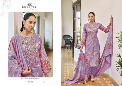 Musafir Vol 27 Riaz Art Pure Cotton Karachi Salwar Suits Supplier Gujarat