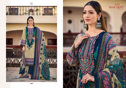 Musafir Vol 29 Riaz Art Pure Cotton Karachi Salwar Suits Supplier India