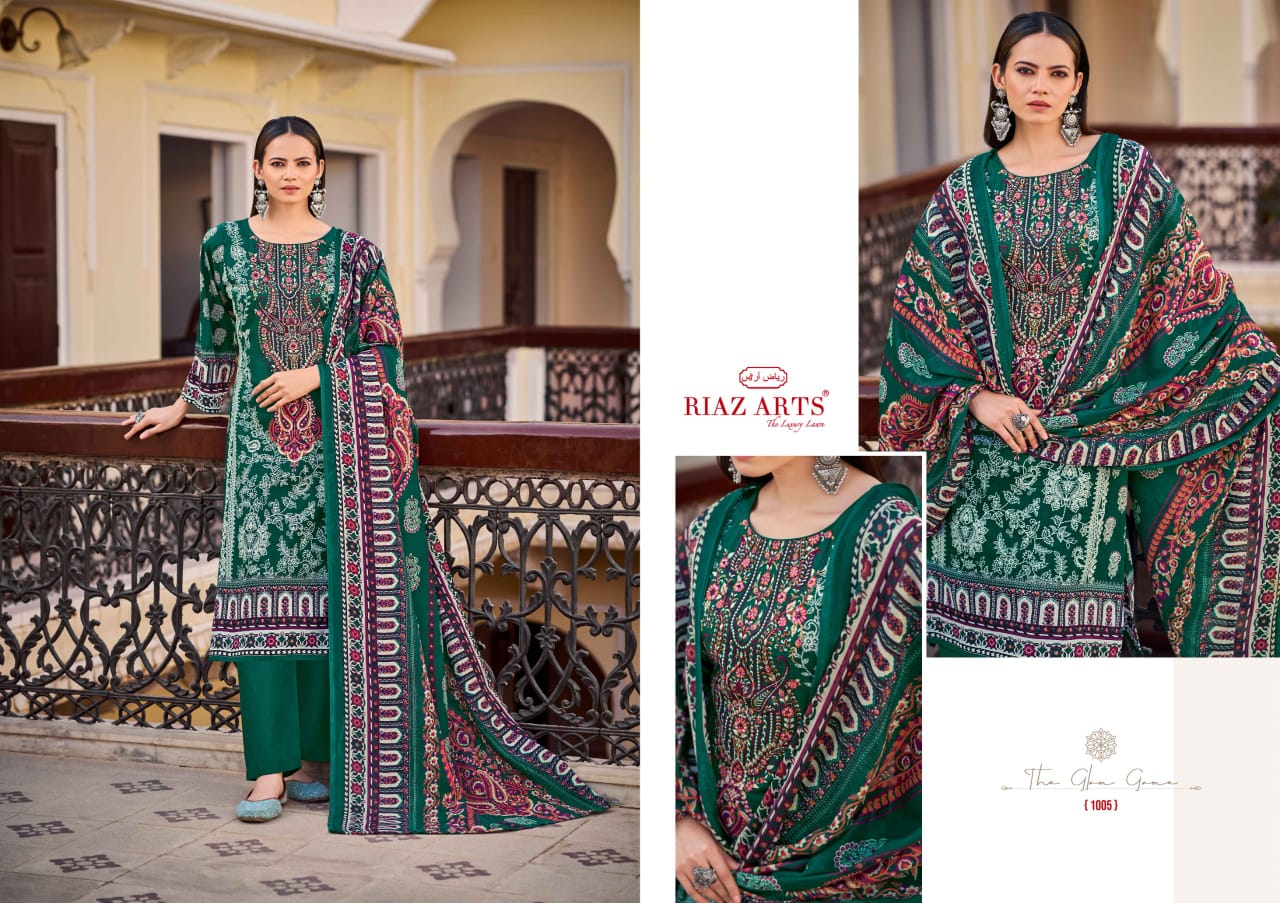 Musafir Vol 29 Riaz Art Pure Cotton Karachi Salwar Suits Supplier India