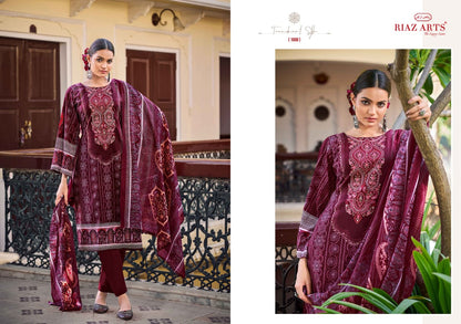 Musafir Vol 29 Riaz Art Pure Cotton Karachi Salwar Suits Supplier India