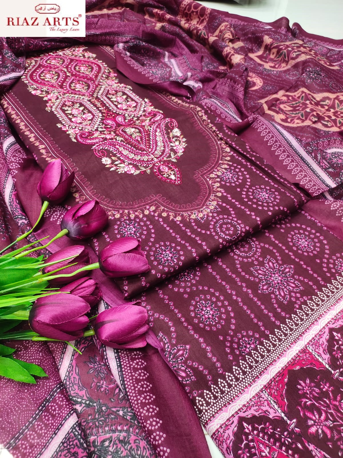 Musafir Vol 29 Riaz Art Pure Cotton Karachi Salwar Suits Supplier India