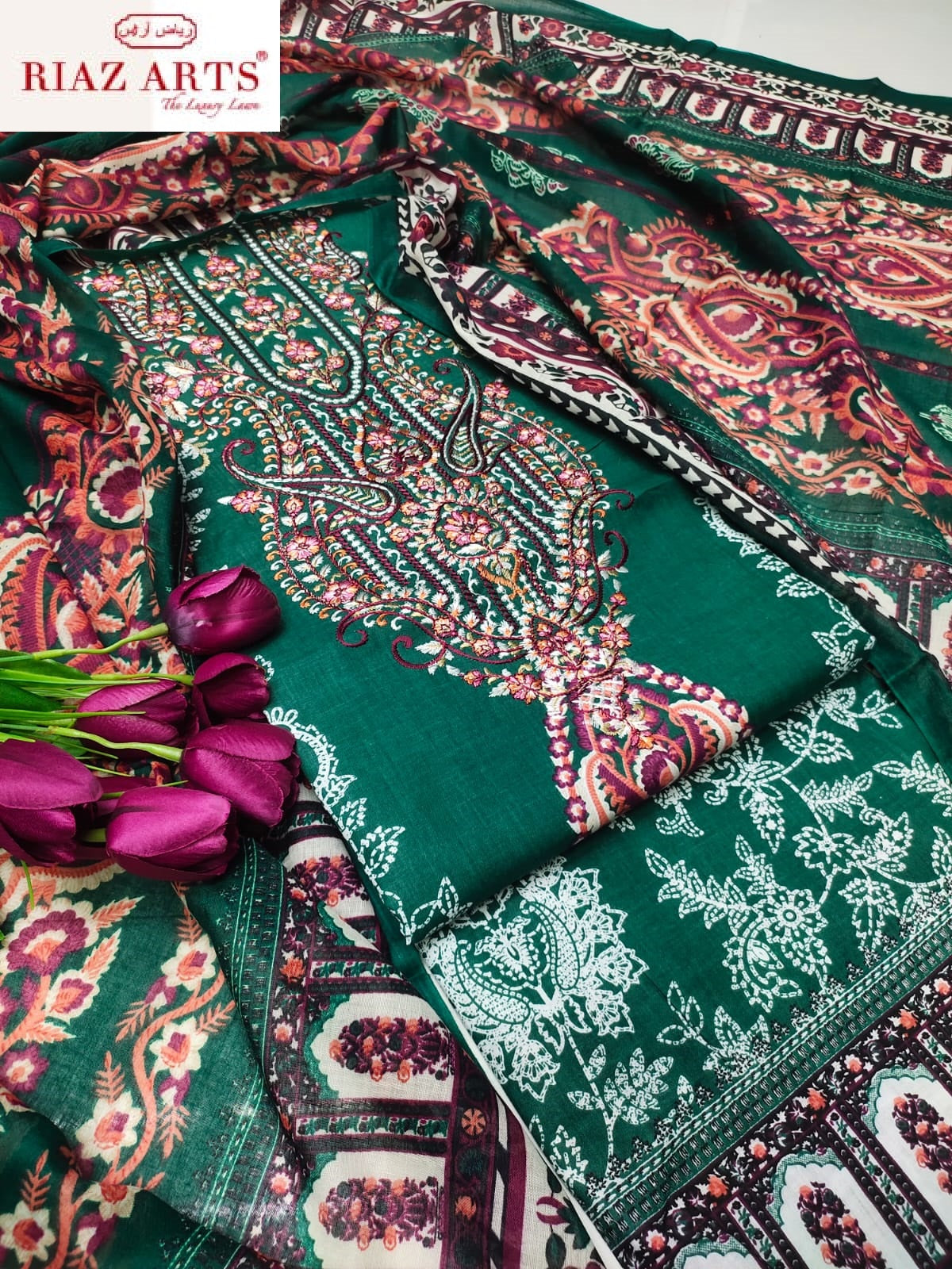 Musafir Vol 29 Riaz Art Pure Cotton Karachi Salwar Suits Supplier India
