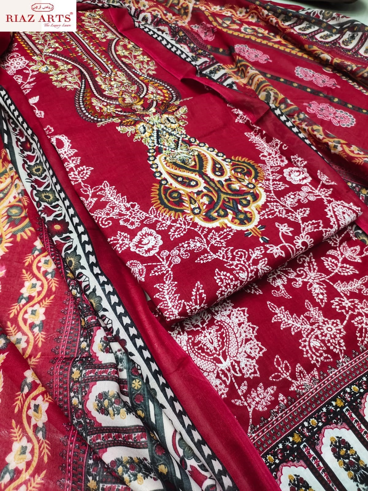 Musafir Vol 29 Riaz Art Pure Cotton Karachi Salwar Suits Supplier India