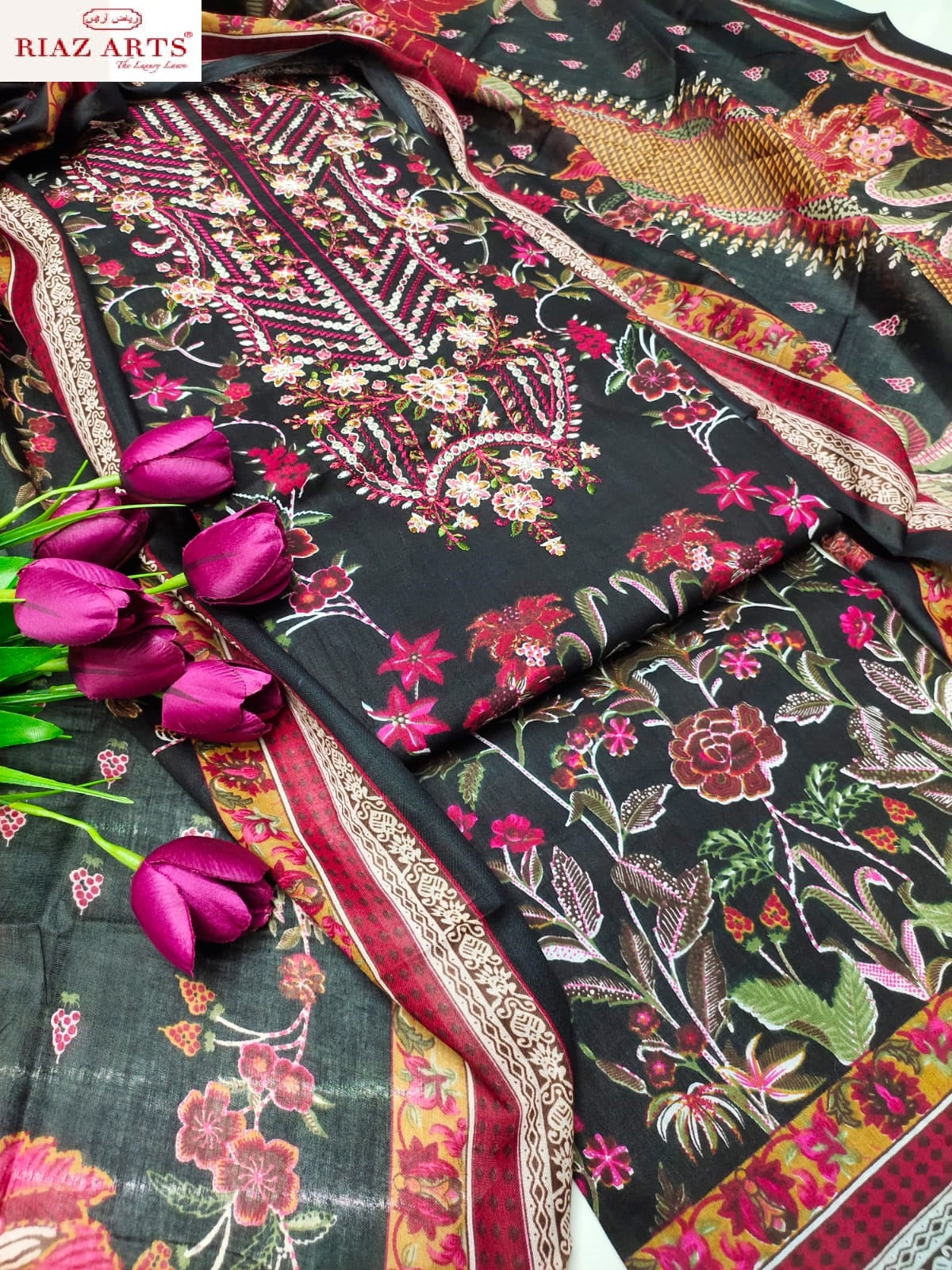 Musafir Vol 29 Riaz Art Pure Cotton Karachi Salwar Suits Supplier India