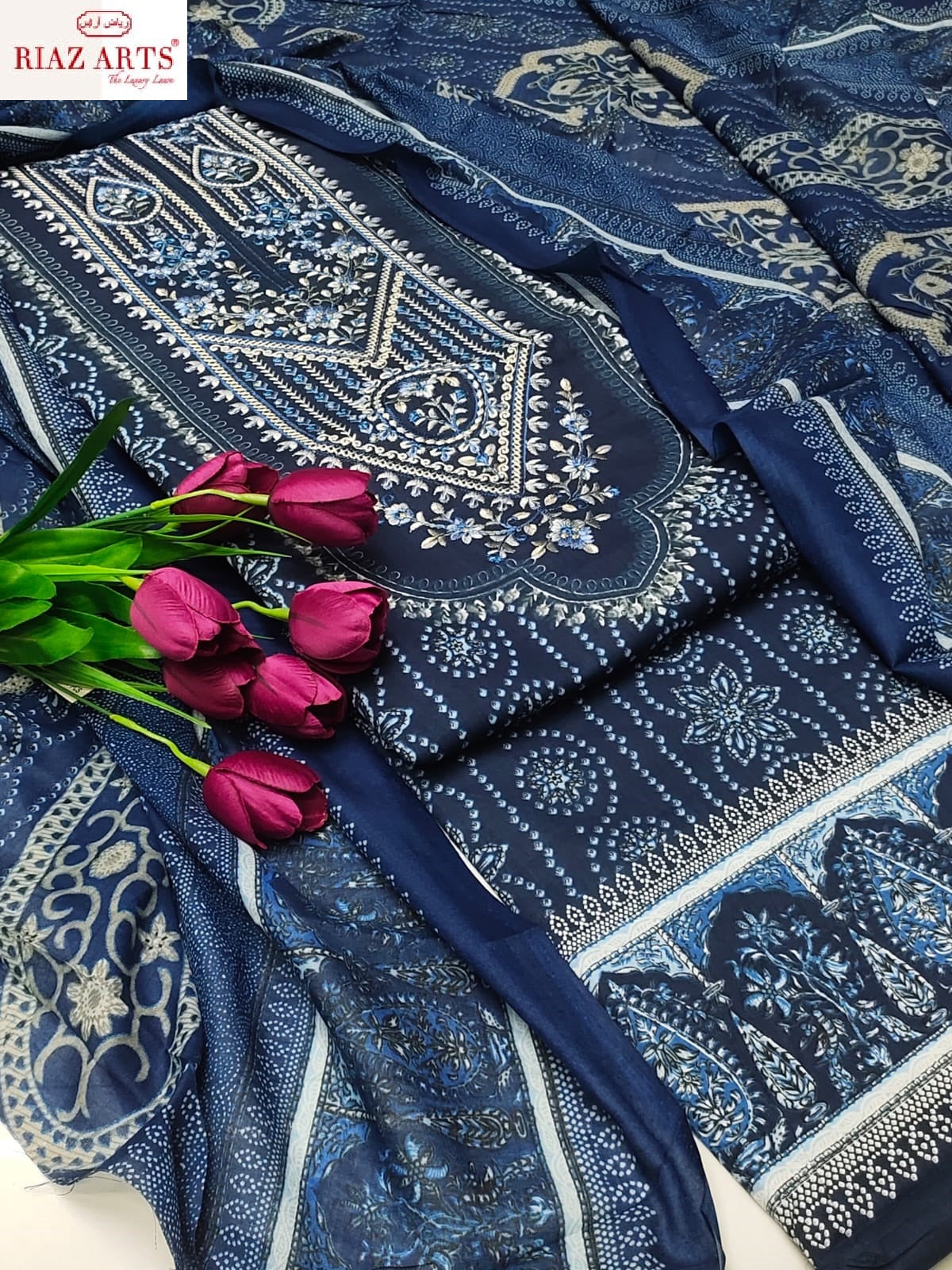 Musafir Vol 29 Riaz Art Pure Cotton Karachi Salwar Suits Supplier India