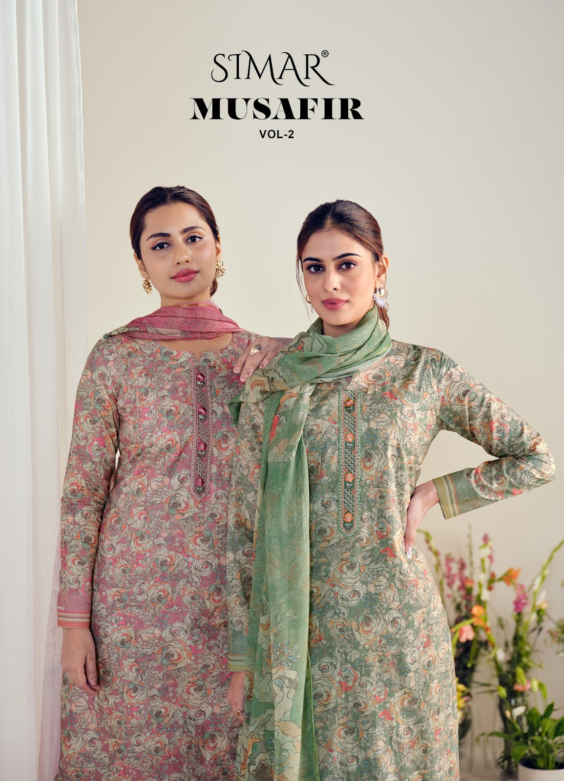 Musafir Vol 2 Simar Premium Cotton Pant Style Suits Wholesaler Ahmedabad