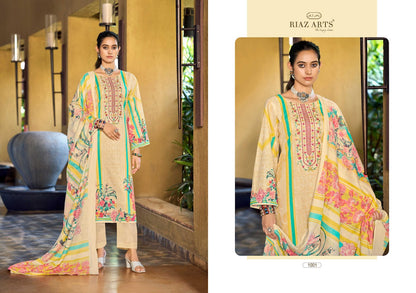 Musafir Vol 33 Riaz Art Cotton Cambric Karachi Salwar Suits Exporter Ahmedabad