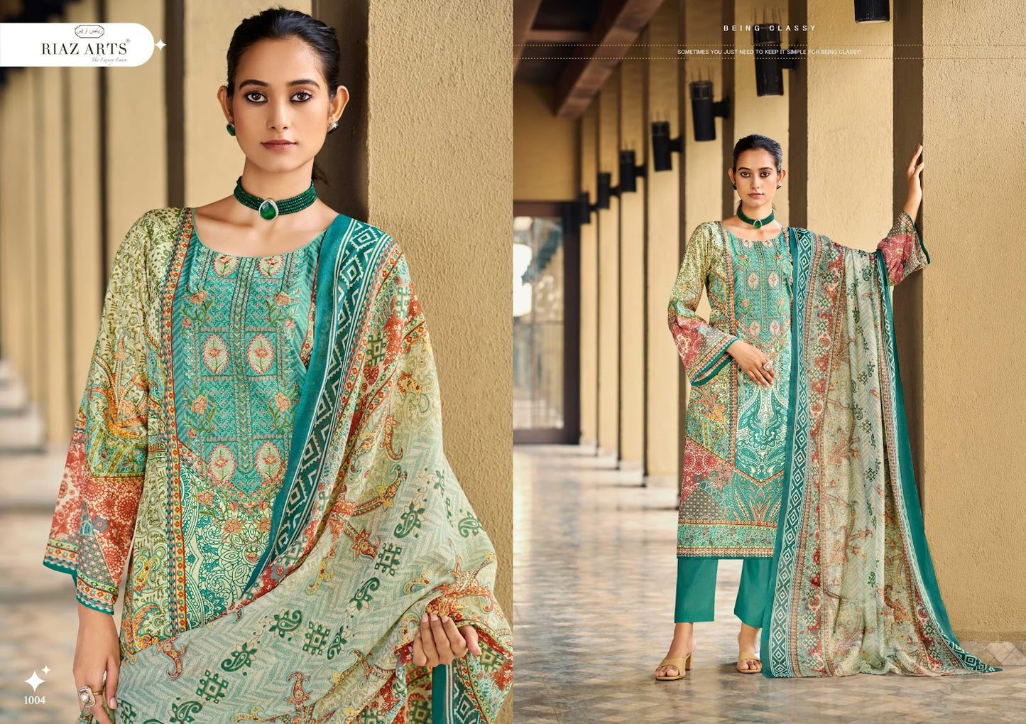 Musafir Vol 34 Riaz Art Cotton Cambric Karachi Salwar Suits Manufacturer Gujarat
