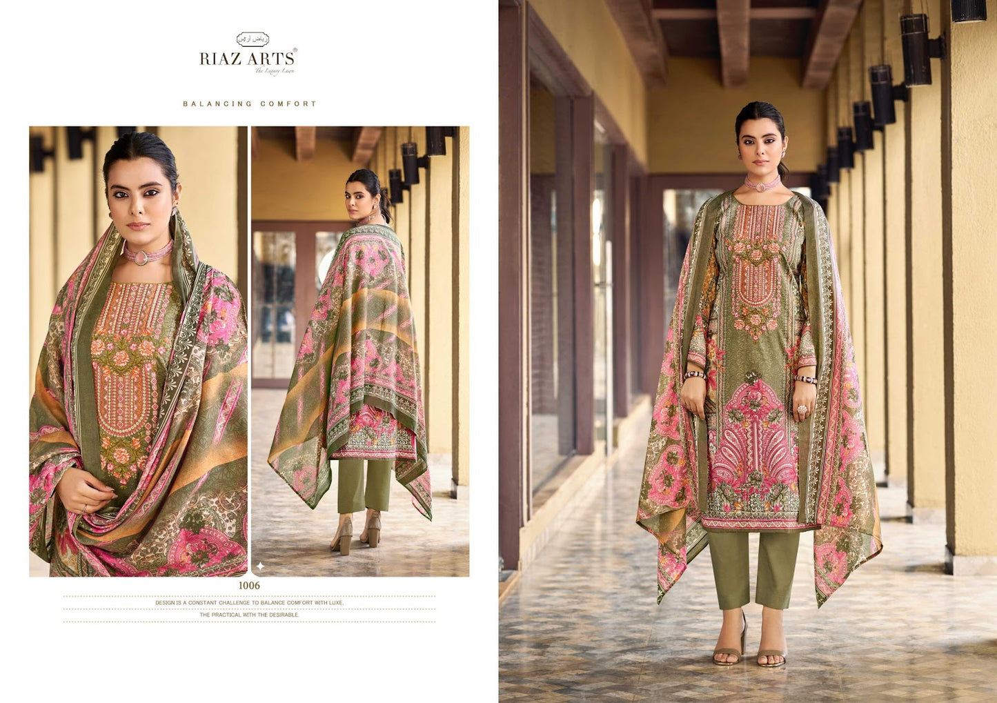 Musafir Vol 34 Riaz Art Cotton Cambric Karachi Salwar Suits Manufacturer Gujarat