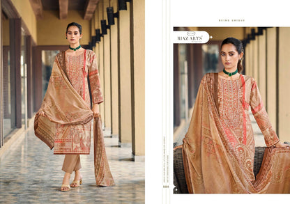 Musafir Vol 34 Riaz Art Cotton Cambric Karachi Salwar Suits Manufacturer Gujarat