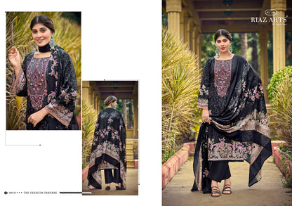 Musafir Vol 35 Riaz Art Cambric Lawn Karachi Salwar Suits Wholesaler Gujarat
